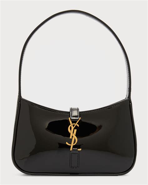 ysl bag ysl minibag black patent leather|ysl patent leather clutch.